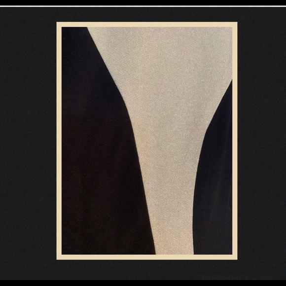 Taylor Champagne / Gold Black Sleeveless Sheath Mod Dress - Picture 4 of 4